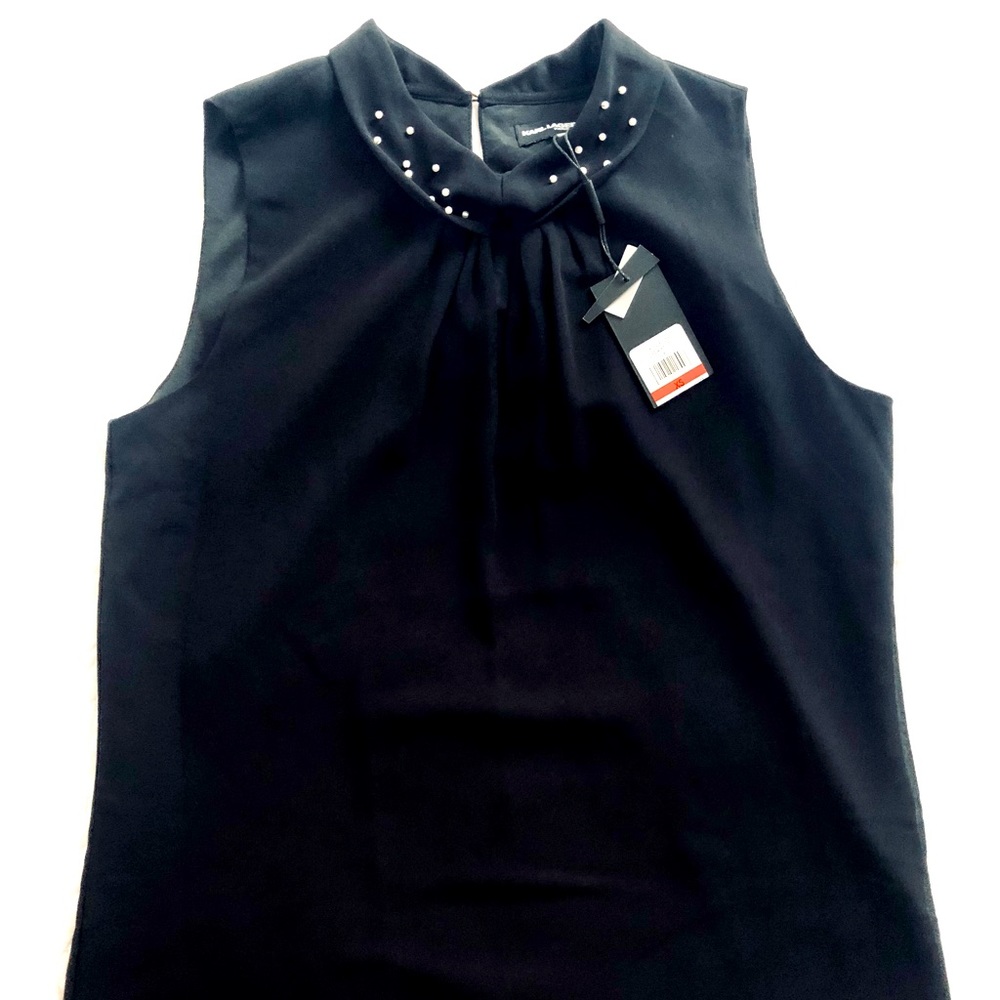 Beautiful Karl Lagerfeld sleeveless blouse with pearls